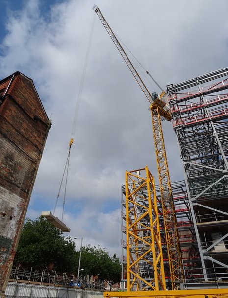 Radius Group’s first Potain MRH 175 tackles congested, inner city jobsite with ease